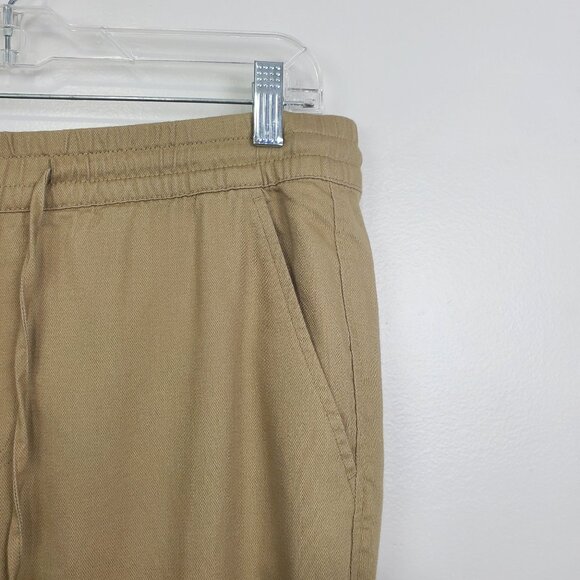 GAP Tan Pull-On Drawstring Elastic Waist Casual Pants With Pockets NWOT Size M - Picture 4 of 11